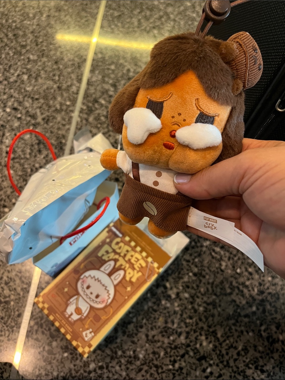 POP MART coffee factory plush toy CRYBABY dessert chef new opened surprise box